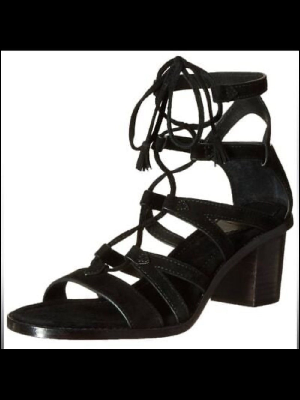 Frye Brielle Gladiator Black Strappy Dress Sandal